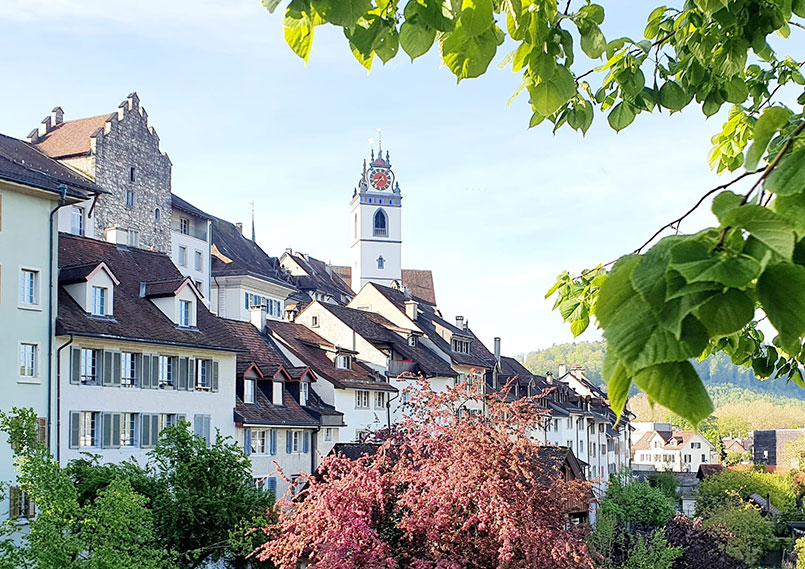 Historic town of Aarau, Switzerland