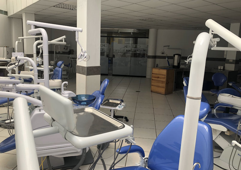 twenty dental chairs at the ‘Colegio Odontologico del Cusco’ (Dental Board Building)