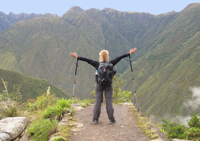Vorstandsmitglied Karin Röösli auf dem Inka Trail